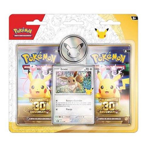 Pokémon set 2 blíster, 30 aniversario coleccionable, POKEMON.