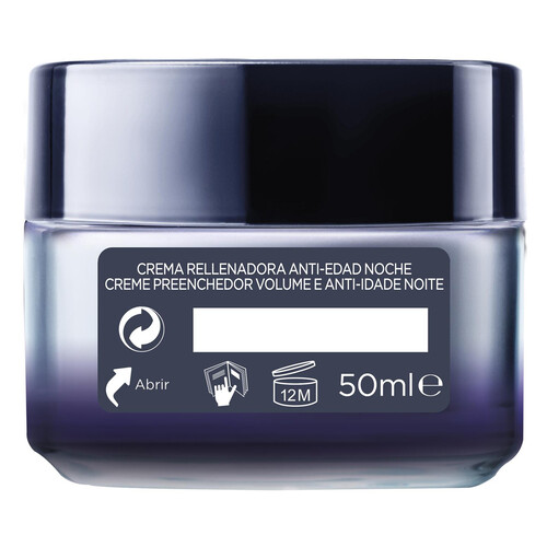 L´ORÉAL PARIS Crema anti-edad y rellenadora de noche con ácido Hialurónico L'ORÉAL PARIS Revitalift filler 50 ml.