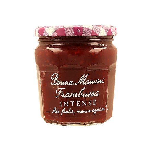 BONNE MAMAN Confitura de frambuesa reducida en azúcares 335 g.