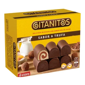GITANITOS Pastelitos de trufa 6 uds,165 g.