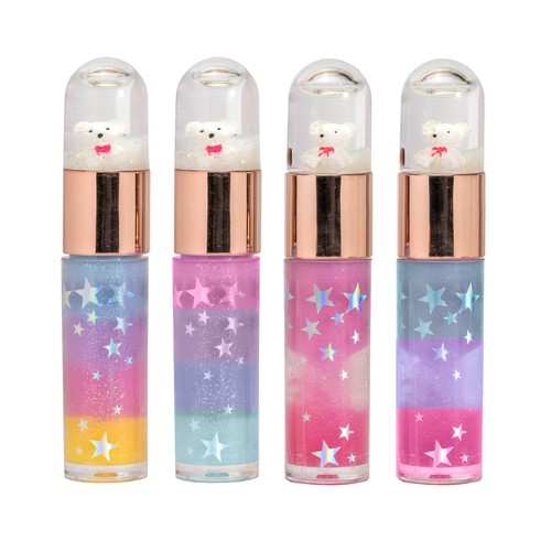 MARTINELIA World snowball bear Brillo de labios infantil con sabores frutales (vainilla, pera, coco o fresa).
