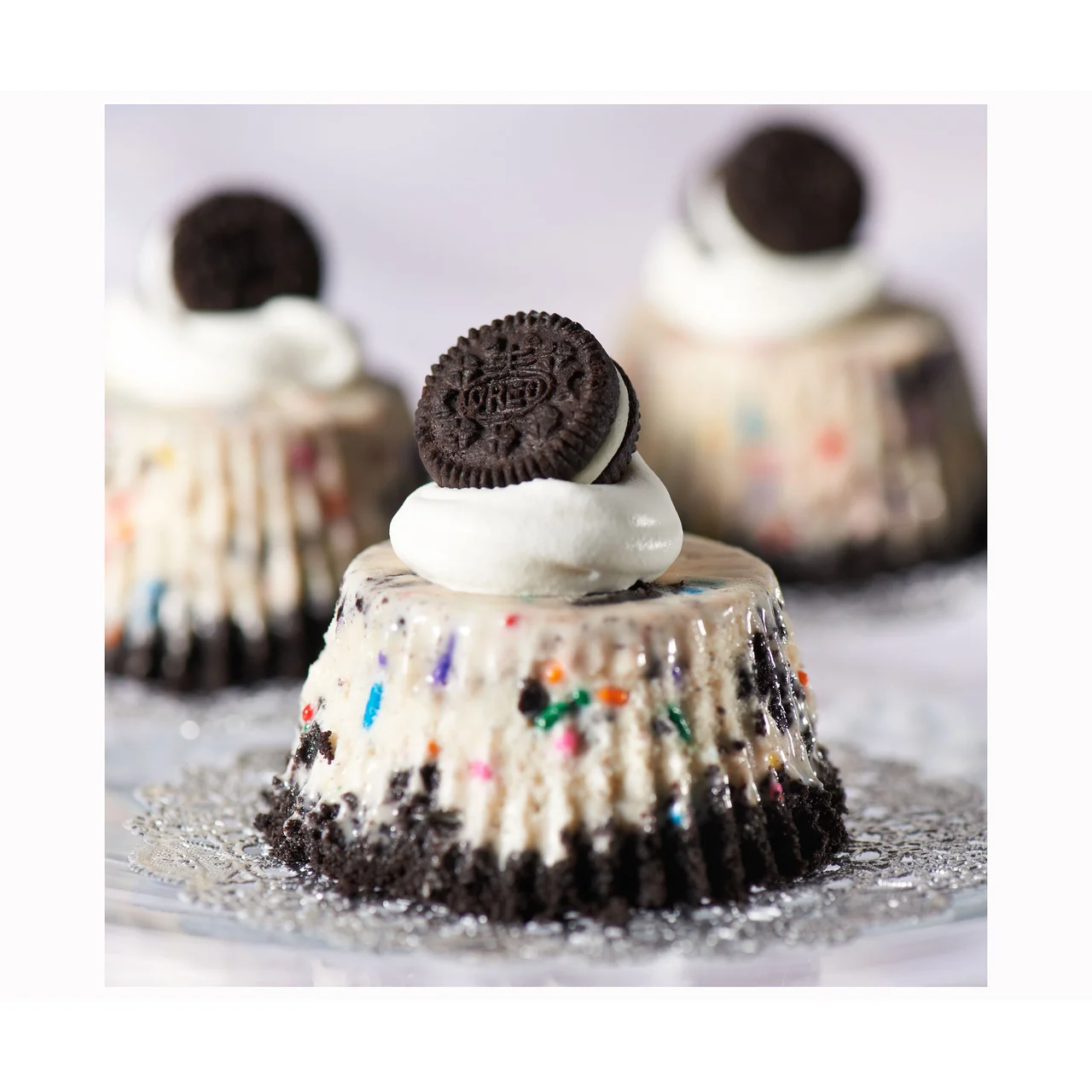 Galletas Mini de cacao rellenas de crema de vainilla 160 g.