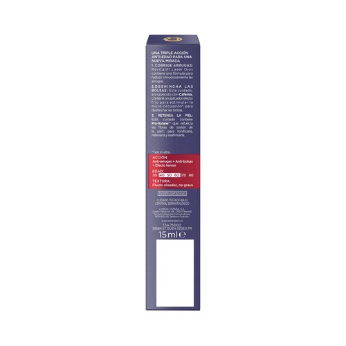 L´ORÉAL PARIS Revitalift laser 5 ml Contorno de ojos antiedad con Pro-xylane.