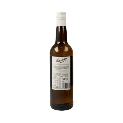 MACARENA Vino manzanilla con D.O. Manzanilla de Sanlúcar de Barrameda botella 75 cl.