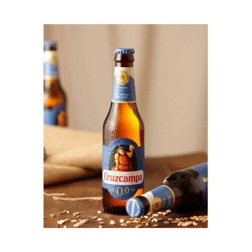 CRUZCAMPO Cerveza sin alcohol (0,0% Vol.) pack de 6 uds. de 25 cl.