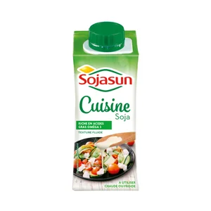 SOJASUN Preparado de soja (17% de materia grasa) para cocinar SOJASUN 200 ml.