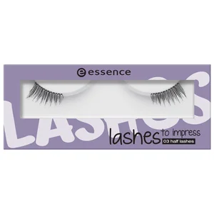 ESSENCE Lashes to impress Pestañas artificiales individuales triples, para aumentar la longitud y el volumen.