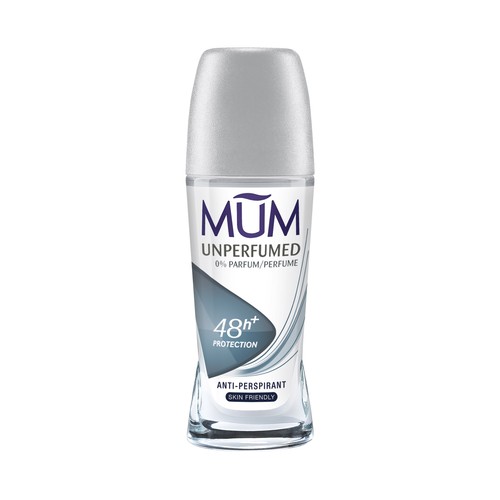 MUM Desodorante roll on para hombre sin perfume y con protección antitranspirante hasta 48 horas 50 ml.