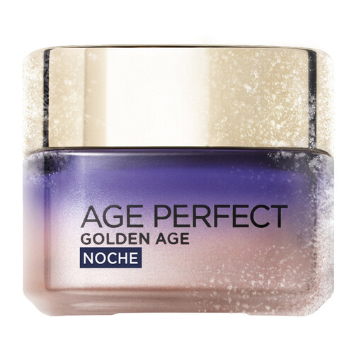 L´ORÉAL PARIS Crema de noche efecto frio re-estimulante, para pieles maduras y apagadas L´ORÉAL Age perfect golden age 50 ml.
