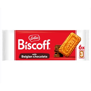 Imagen de LOTUS Biscoff Galleta caramelizada bañada en chocolate belga 132 g.