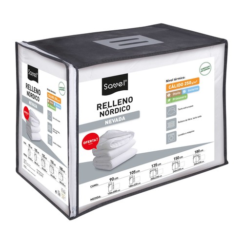 Relleno nórdico para cama de 90cm, 250g/m², SAVEL Nevada