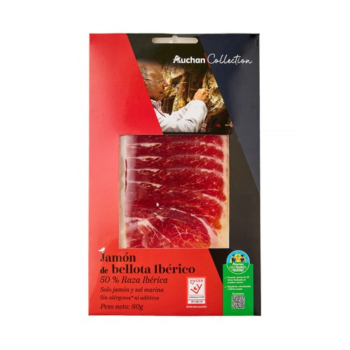 ALCAMPO CULTIVAMOS LO BUENO  Jamón de bellota ibérico (50% raza ibérica)  80 g.