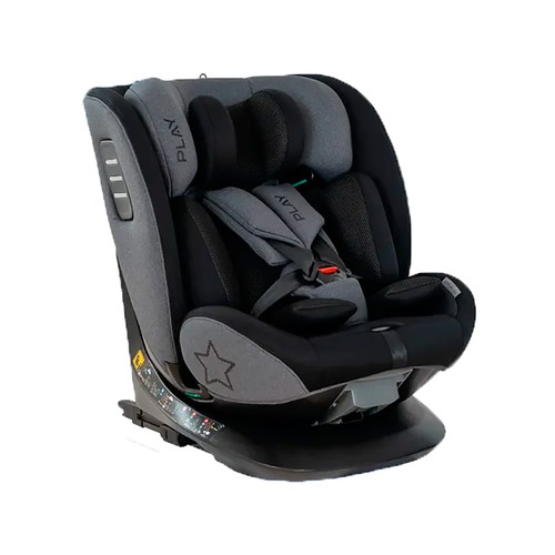 Silla auto PLAY Leg Estelar I-size (40 a 150 cm), evolutiva, a contra marcha, color carbon