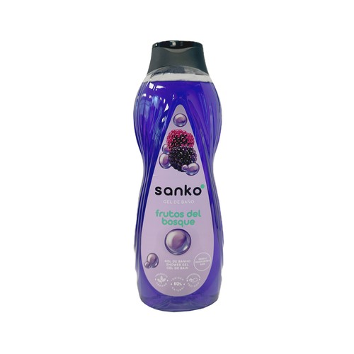 SANKO Gel de baño o ducha con extracto de frutos rojos 1250 ml.