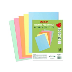 Imagen de Lote 15 Subcarpetas 240X320 Carton 5 Colores ALCAMPO