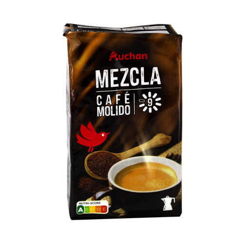 Café molido mezcla de tueste natural 50% y torrefacto 50% PRODUCTO ALCAMPO 250 g.