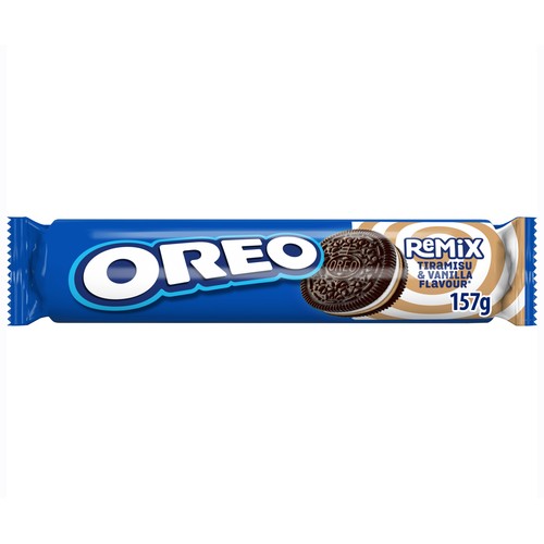 OREO Remix Sandwich de galleta de tiramisu y vainilla 157 g.
