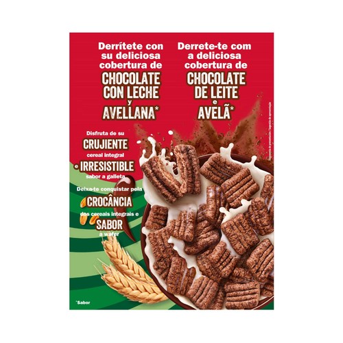 NESTLÉ Cereales de chocolate, avellana y kit kat 300 g.
