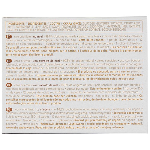 COSMIA Cera oriental con extracto de miel, especial pieles sensibles 250 ml.