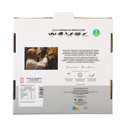 ALCAMPO CULTIVAMOS LO BUENO  Paleta de cebo ibérica (50% raza ibérica) cortada en tapas  4 sobres de 100 g.