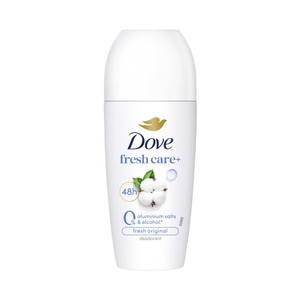 DOVE Fresh care + Desodorante roll on para mujer sin sales de alumino 50 ml.