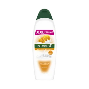 PALMOLIVE Natural balance Gel de baño o ducha con textura crema, enriquecido con leche y extracto de miel 900 ml.