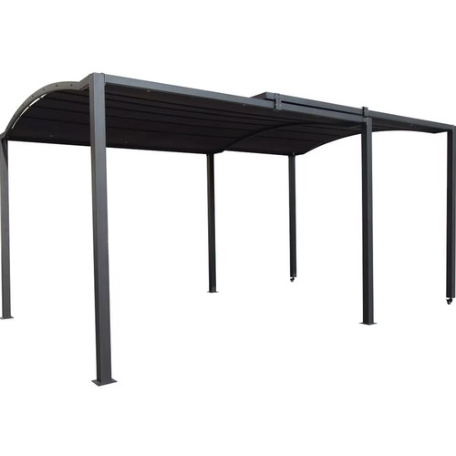 Cenador extensible, material acero y poliéster 2,95/5,70x3,03x2,33 m, GARDENSTAR.