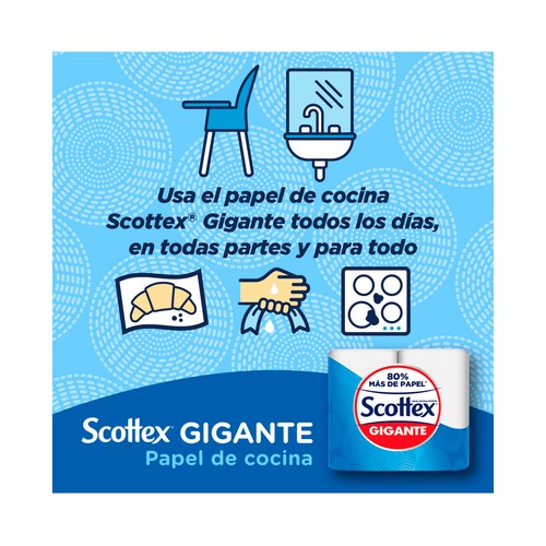 SCOTTEX Gigante Rollo de papel de cocina formato XXL 2 uds.