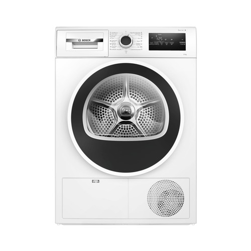 Secadora por condensación con bomba de calor BOSCH WTR83200ES, capacidad de secado: 8KG, clasificación energética: A++, H: 88cm, A: 62,5cm, F: 68cm.