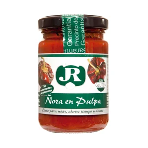 JR Ñoras en pulpa JR frasco de 135 gramos.