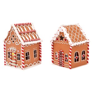 Casa de jengibre, a pilas incluidas, con LED 17,5cm modelos surtidos, ACTUEL