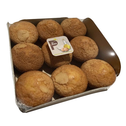 Magdalenas redondas 9 unidades 350 g.