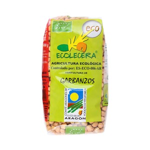 ECOLECERA Garbanzo extra de Aragón de cultivo ecológico 500 g.
