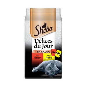 SHEBA Comida para gatos húmeda a base de carnes SHEBA 300 g.