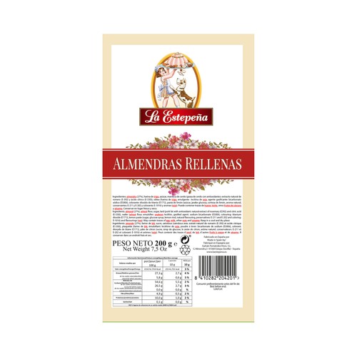 LA ESTEPEÑA  Almendras rellenas 200 g.
