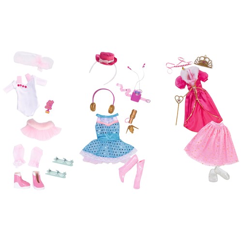 Un día de 3 deseos, pack con 3 vestidos de ensueño y accesorios NANCY.