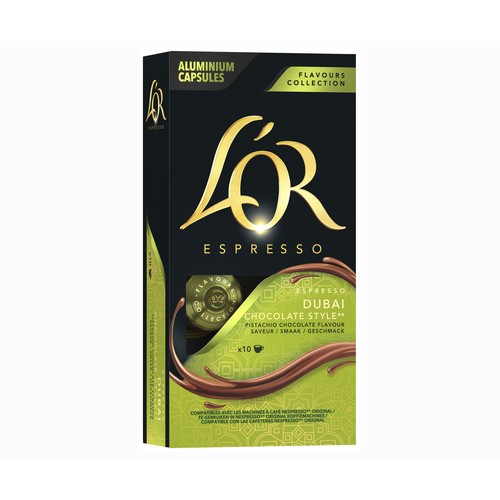 L'OR Café en cápsulas de chocolate Dubai 10 uds. 52 g.