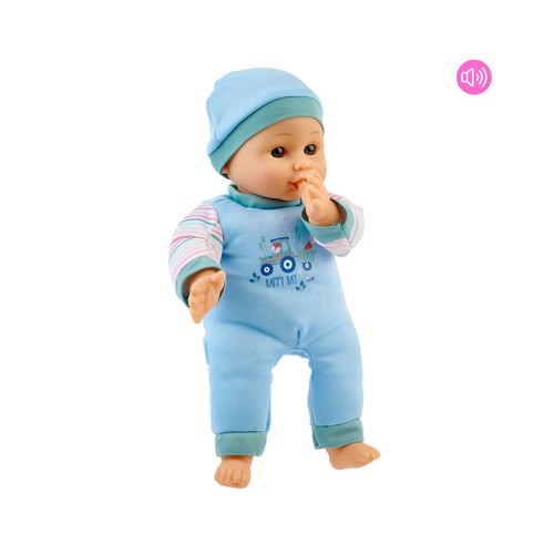 Muñeco bebé besitos de 30cm ONE TWO FUN ALCAMPO, modelos surtidos.