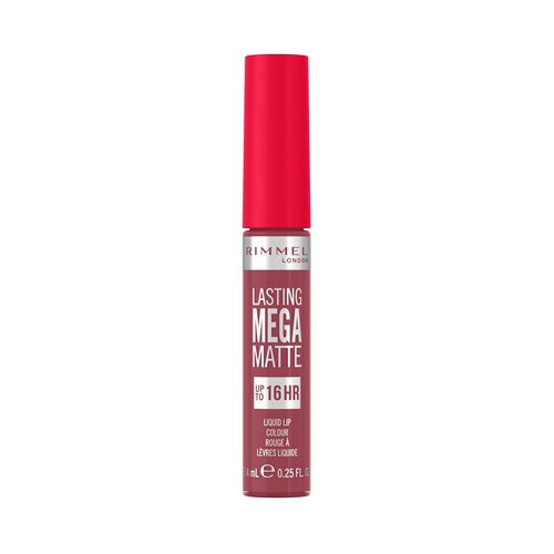 RIMMEL Lasting mega matte tono 900 ravishing rose Pintalabios líquido de larga duración (16 horas) con acabado mate.