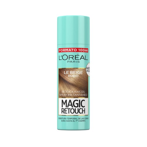 L´ORÉAL PARIS Spray instantáneo retocador de raíces y canas, color rubio L´ORÉAL PARIS Magic retouch 100 ml.
