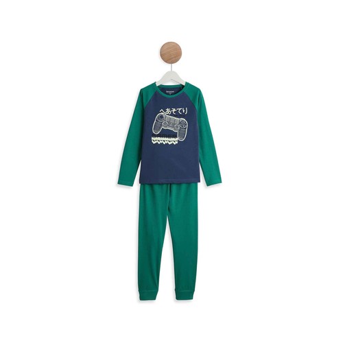 Pijama de algodón niño INEXTENSO, talla 10.