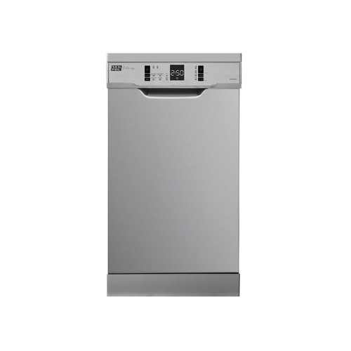 Lavavajillas NEW POL NWD456I.1 inox, capacidad: 10 servicios, clasificación energética: E, H: 85cm, A: 44,8cm, F: 59,8cm