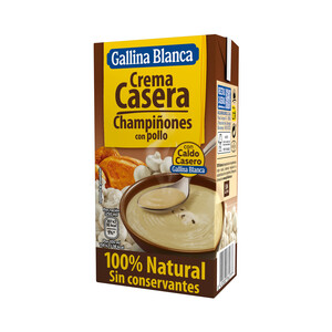 GALLINA BLANCA Crema casera de champiñones con pollo GALLINA BLANCA 500 ml.