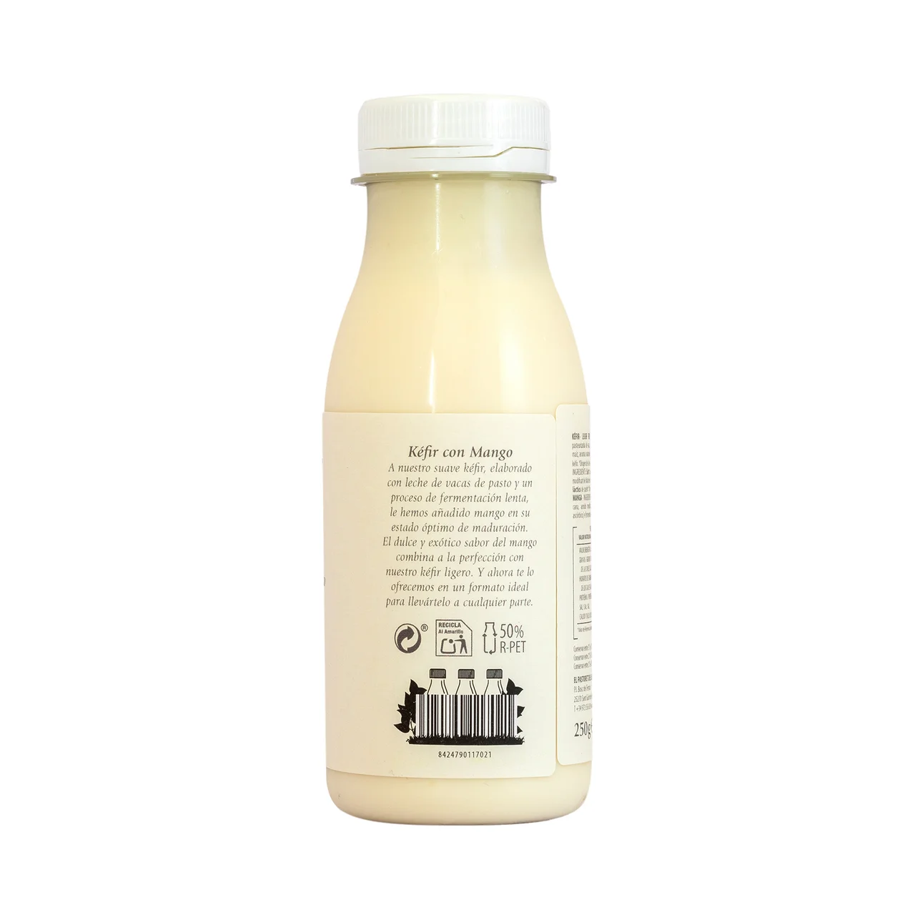 Kéfir de leche de vacas de pasto con mango 250 g.