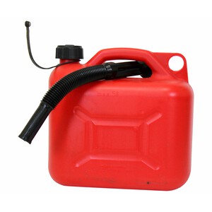 Imagen de Bidón de 10 litros, homologado y resistente plástico de color rojo ROLMOVIL.