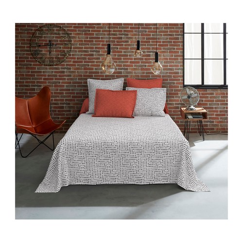 Juego de sábanas con estampado para cama de 135 cm, 48% algodón y 52% poliester, ACTUEL