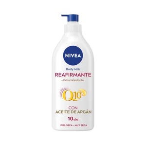 NIVEA Q10 Crema corporal (body milk) reafirmante y extra hidratante, para pieles secas a muy secas 400 ml.