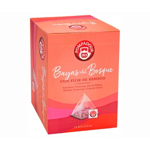 POMPADOUR Infusión bayas del bosque piramidal 15 uds. 30 g.