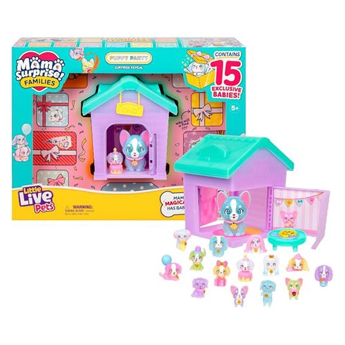 Pack fiesta de perritos, familia sorpresa, LITTLE LIVE PETS