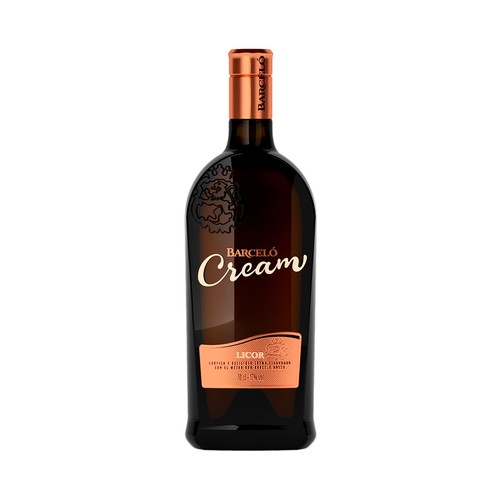 BARCELÓ Crema de ron añejo, de sabor delicioso y exótico BARCELÓ botella de 70 cl.